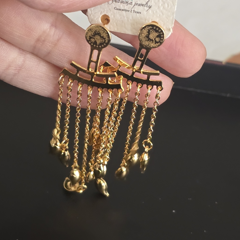 Gold Dangle Earrings